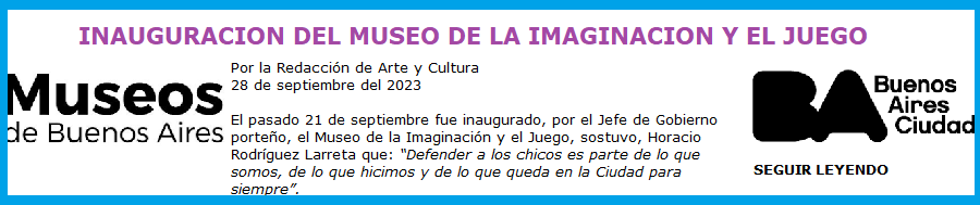 INAUGURACION MUSEO JUEGO IMAGINACION